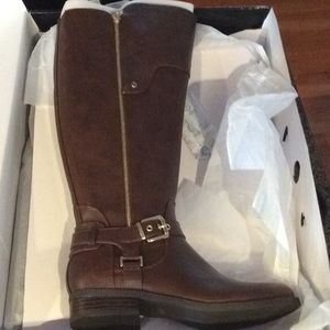 Guess Hanson’s Dark Brown wide Leg Riding Boot
